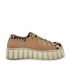 Corset Sneakers In Beige